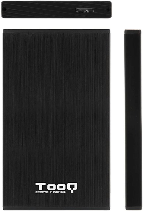 TOOQ Caja Externa para HDD/SSD 2,5'' SATA USB 3.0 Negra TQE-2527B
